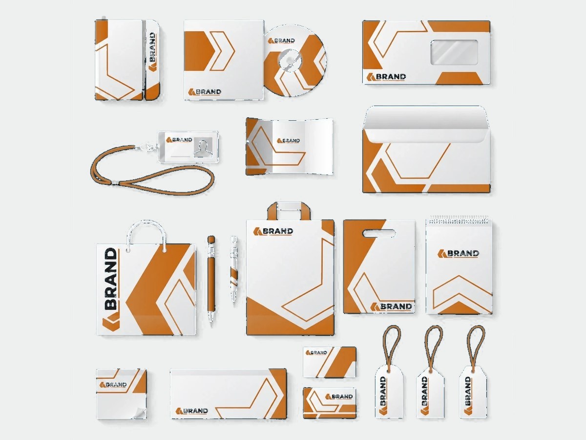 Corporate identity: letterheads, business cards, folders and envelopes
