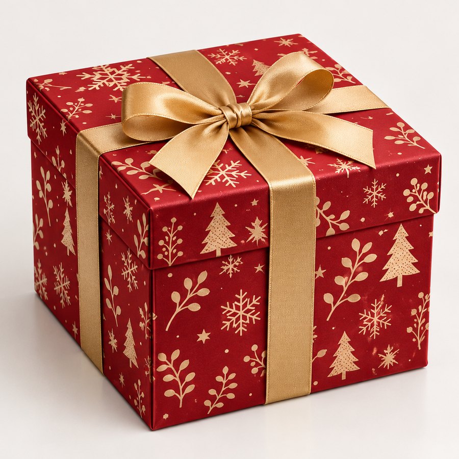 Geschenkbox mit Schleife
