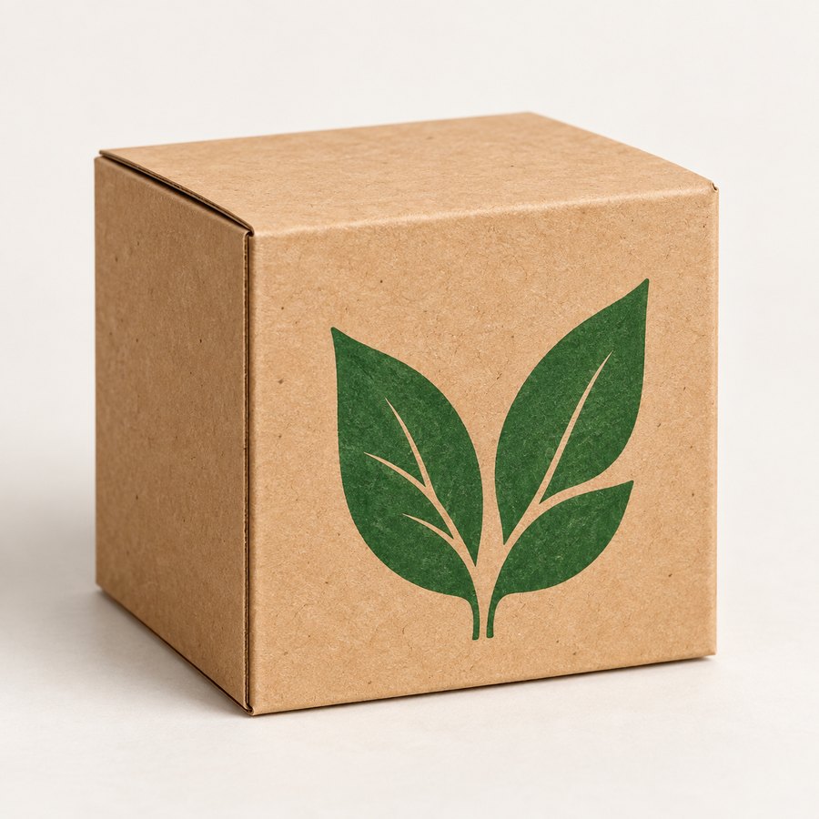 Kraftkarton mit Aufdruck