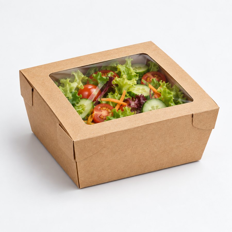 Take-away-Box mit Sichtfenster